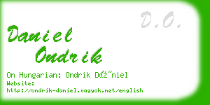 daniel ondrik business card